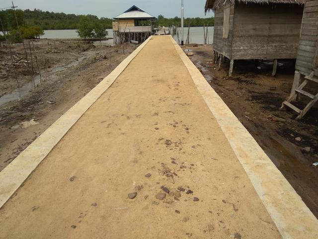 Jalan di desa Penarah