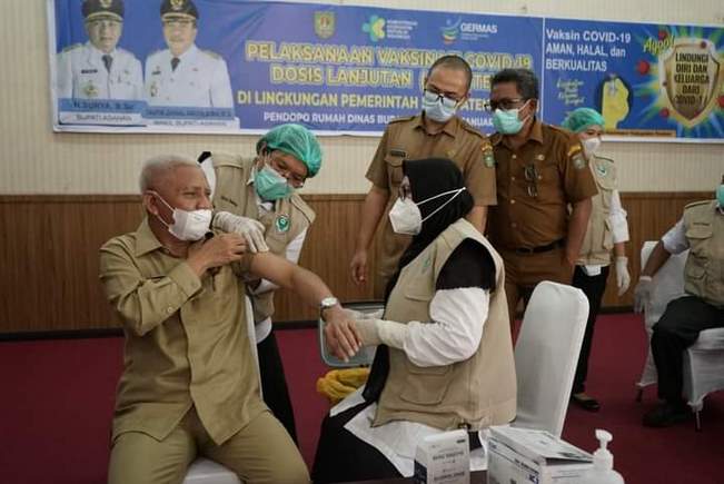 Pemkab Asahan Gelar Vaksinasi Covid-19 Dosis Ketiga (Booster)