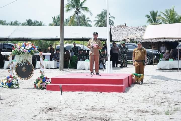 Bupati Asahan Pimpin Upacara Pembukaan TNI Manunggal Membangun Desa (TMMD) ke-115 TA 2022